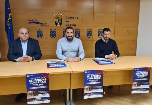 Uns 250 deportistas participarán a vindeira semana na fase final do Campionato galego de seleccións comarcais de fútbol sala